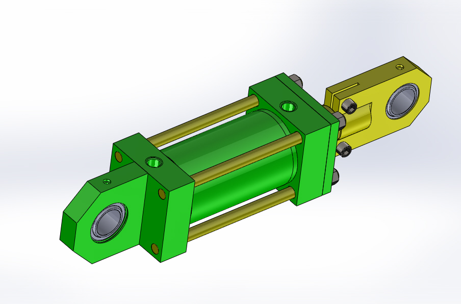 连接杆液压缸（DANIELI）（完成面积包tr）125x70x200毫米